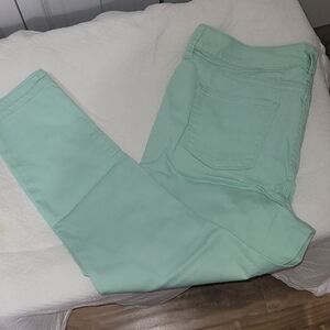 St. John's Bay Women's Skinny Jeans in Light Green